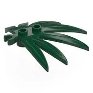 Plant, Leaves 6 x 5 Swordleaf with Clip [Thick Open O Clip], Dark Green