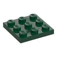 Plate 3 x 3, Dark Green