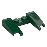 Brick Wedged, Curved 3 x 4 x 2/3 Cutout, Dark Green