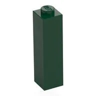 Brick 1 x 1 x 3, Dark Green