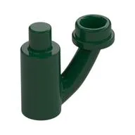 Plant, with Bar and Off-shoot with Stud, Dark Green