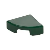Tile Round 1 x 1 Quarter, Dark Green