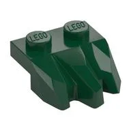 Plate Special 2 x 3 with Rocks, Dark Green