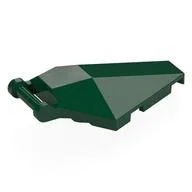 Windscreen 6 x 4 x 1 Hexagonal with Handle, Dark Green