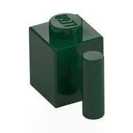 Brick Special 1 x 1 with Handle, Dark Green