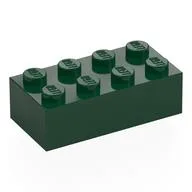 Brick 2 x 4, Dark Green