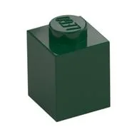 Brick 1 x 1, Dark Green