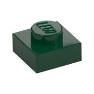 Plate 1 x 1, Dark Green