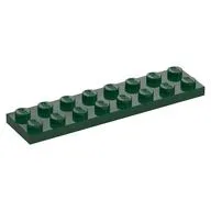 Plate 2 x 8, Dark Green