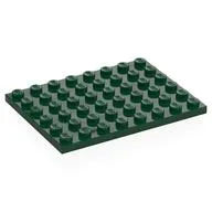 Plate 6 x 8, Dark Green