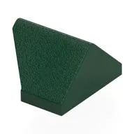 Brick Sloped 45° 2 x 1 Double / Inverted with Bottom Stud Holder, Dark Green