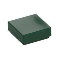 Tile 1 x 1 with Groove, Dark Green