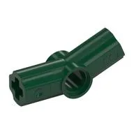 Technic Axle and Pin Connector Angled #3 - 157.5°, Dark Green