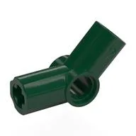 Technic Axle and Pin Connector Angled #4 - 135°, Dark Green