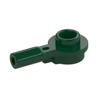 Plate Special Round 1 x 1 with Hollow Stud and Horizontal Bar 1L, Dark Green