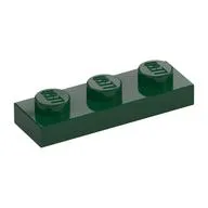 Plate 1 x 3, Dark Green