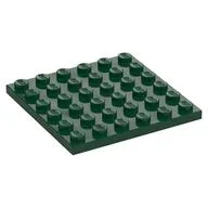 Plate 6 x 6, Dark Green