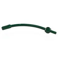 Bar Curved with Axle End and 1 x 1 Round Plate, Dark Green