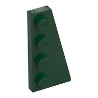 Wedge Plate 4 x 2 Right, Dark Green