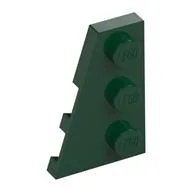 Wedge Plate 3 x 2 Left, Dark Green