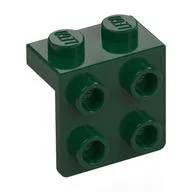 Bracket 1 x 2 - 2 x 2, Dark Green
