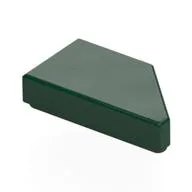 Tile 1 x 2 with Stud Notch Left, Dark Green