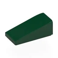 Brick Sloped 18° 2 x 1 x 2/3, Dark Green