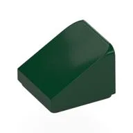 Brick Sloped 30° 1 x 1 x 2/3 (Cheese Slope), Dark Green