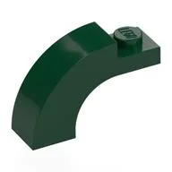 Brick Arch 1 x 3 x 1 2/3 Curved Top, Dark Green