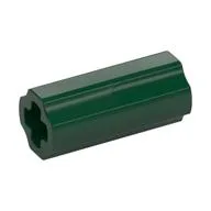 Technic Axle Connector Smooth [with x Hole + Orientation], Dark Green