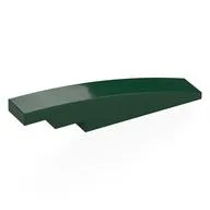 Brick Curved 1 x 6, Dark Green