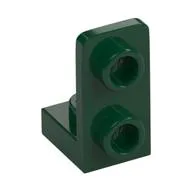 Bracket 1 x 1 - 1 x 2 Inverted, Dark Green