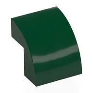 Brick Curved 2 x 2 x 1 2/3, Dark Green