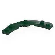 Plate Round Corner 5 x 5 with 4 x 4 Round Cutout, Dark Green