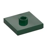 Plate Special 2 x 2 with Groove and Center Stud (Jumper), Dark Green