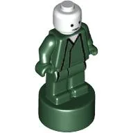 Minifig Trophy Statuette, Lord Voldemort Print, Dark Green