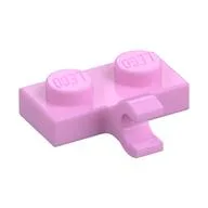 Plate Special 1 x 2 with Clip Horizontal on Side, Bright Pink