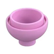 Brick Round 2 x 2 Dome Bottom [Open Stud], Bright Pink
