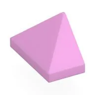 Brick Sloped 45° 2 x 1 Triple with Inside Stud Holder, Bright Pink