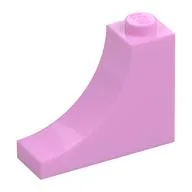 Brick Curved 1 x 3 x 2 Inverted [Inside Bow], Bright Pink
