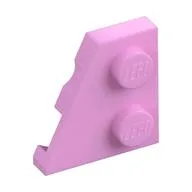 Wedge Plate 2 x 2 Left, Bright Pink