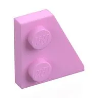 Wedge Plate 2 x 2 Right, Bright Pink