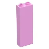 Brick 1 x 2 x 5 with Hollow Studs, Bright Pink