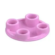 Plate Round 2 x 2 with Rounded Bottom [Boat Stud], Bright Pink