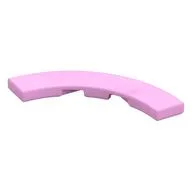 Tile 4 x 4 Curved, Macaroni, Bright Pink