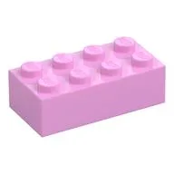 Brick 2 x 4, Bright Pink