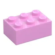 Brick 2 x 3, Bright Pink