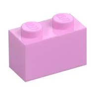 Brick 1 x 2, Bright Pink