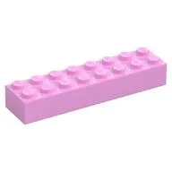 Brick 2 x 8, Bright Pink