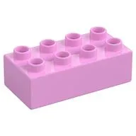 Duplo Brick 2 x 4, Bright Pink